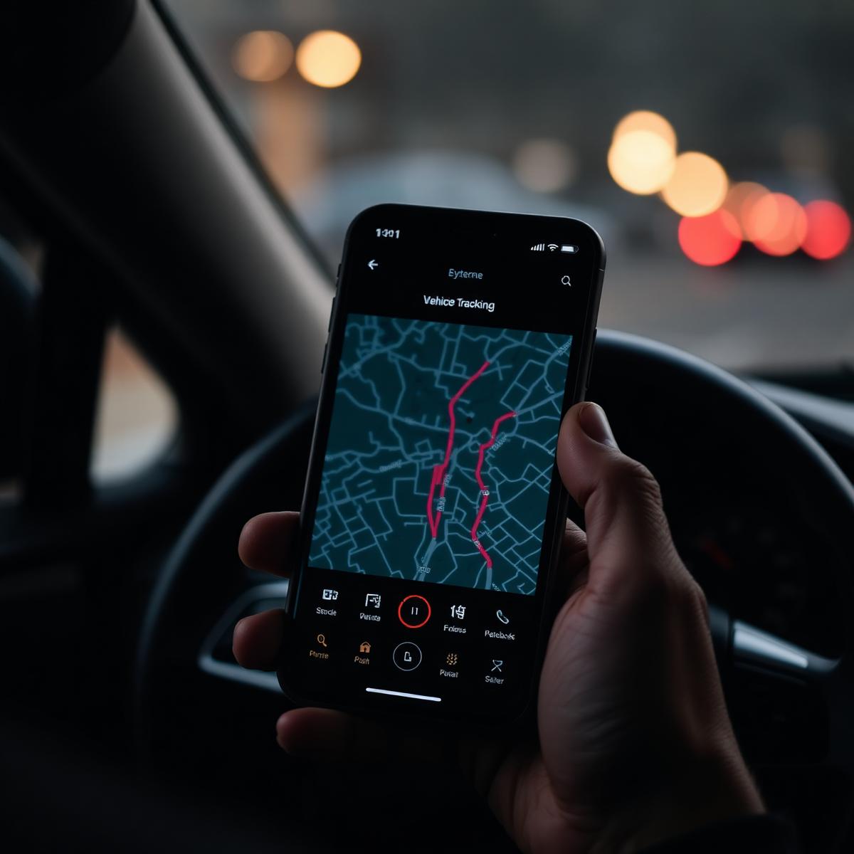 Spartan Tracker app showing live vehicle location on a phone